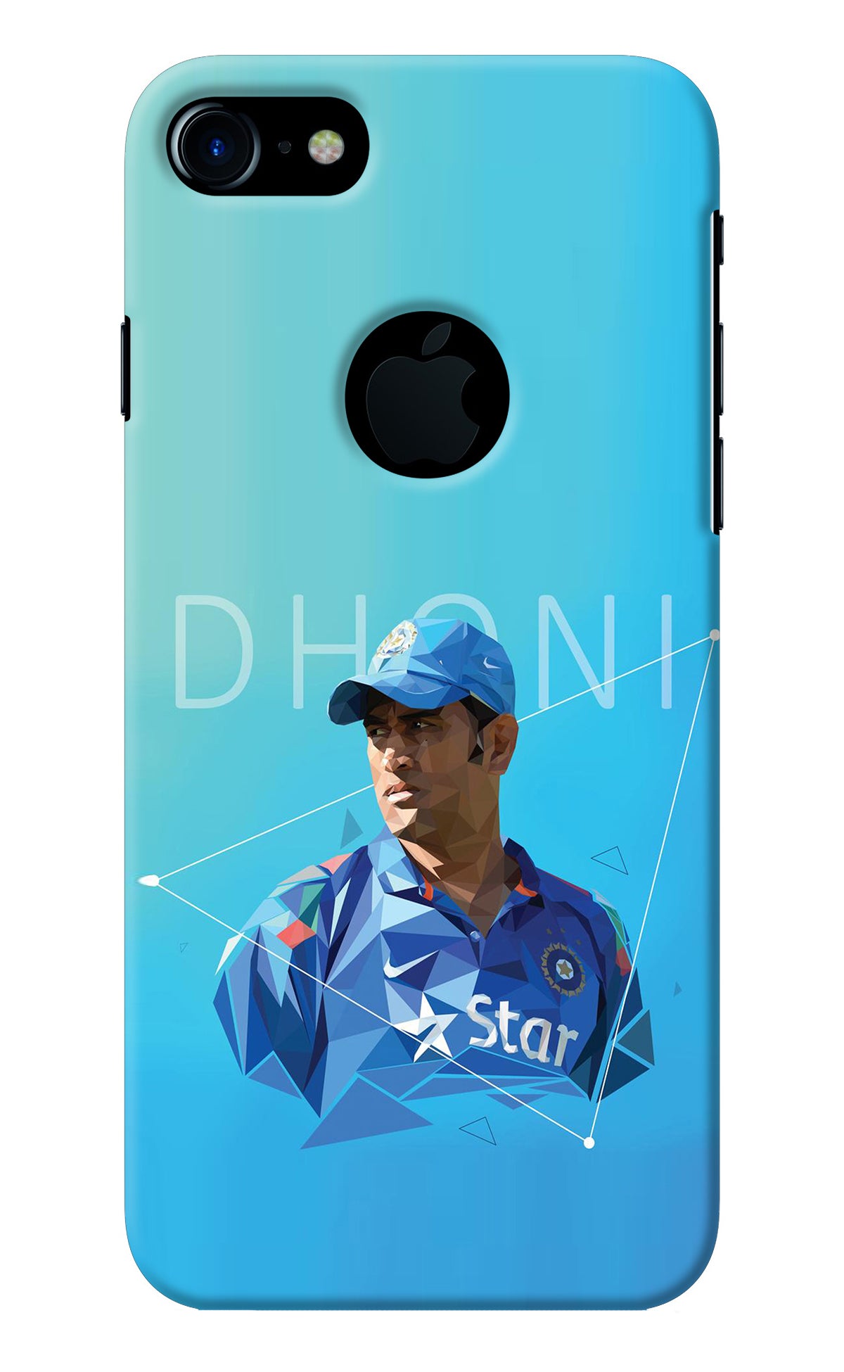 Dhoni Artwork iPhone 7 Logocut Back Cover