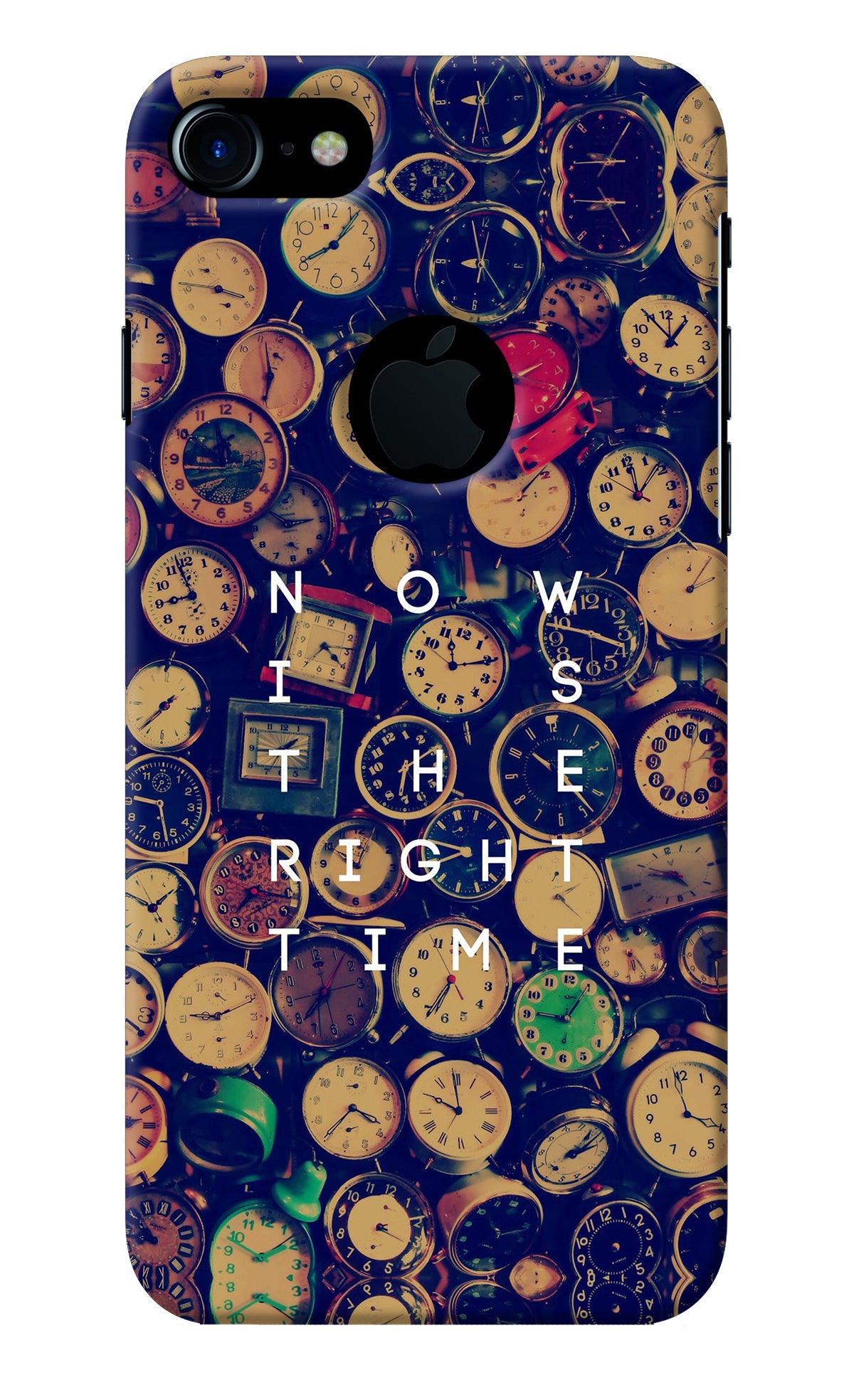 Now is the Right Time Quote iPhone 7 Logocut Back Cover