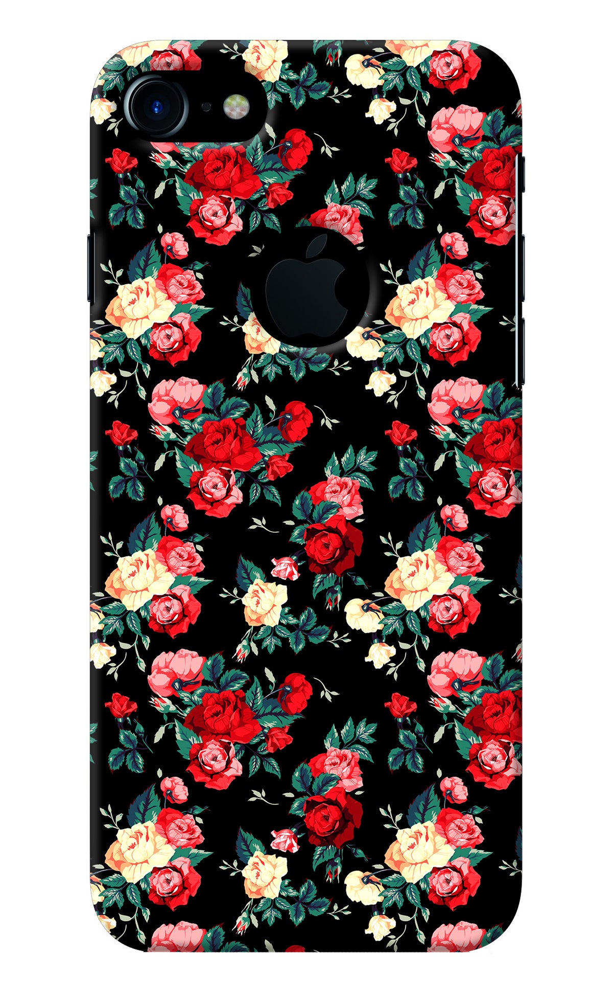 Rose Pattern iPhone 7 Logocut Back Cover