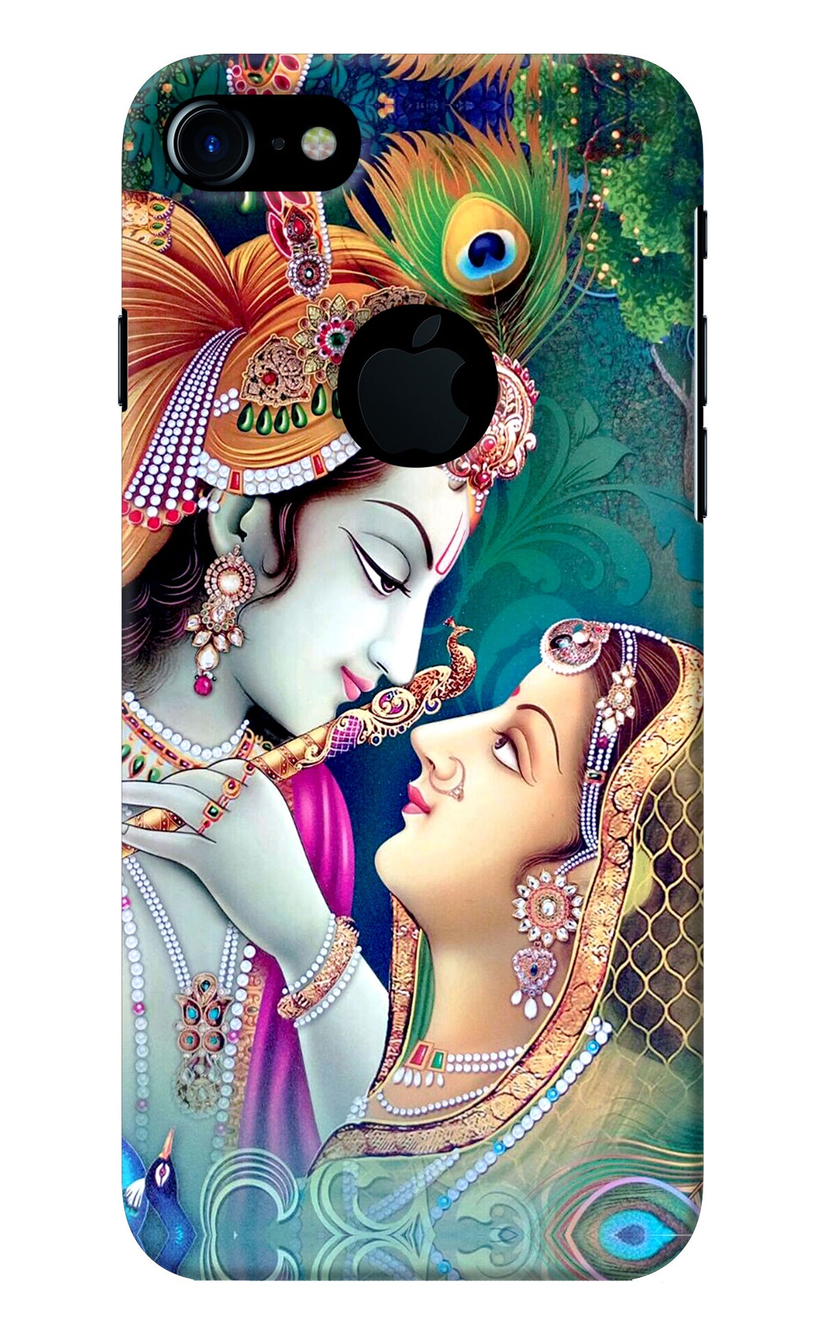 Lord Radha Krishna iPhone 7 Logocut Back Cover