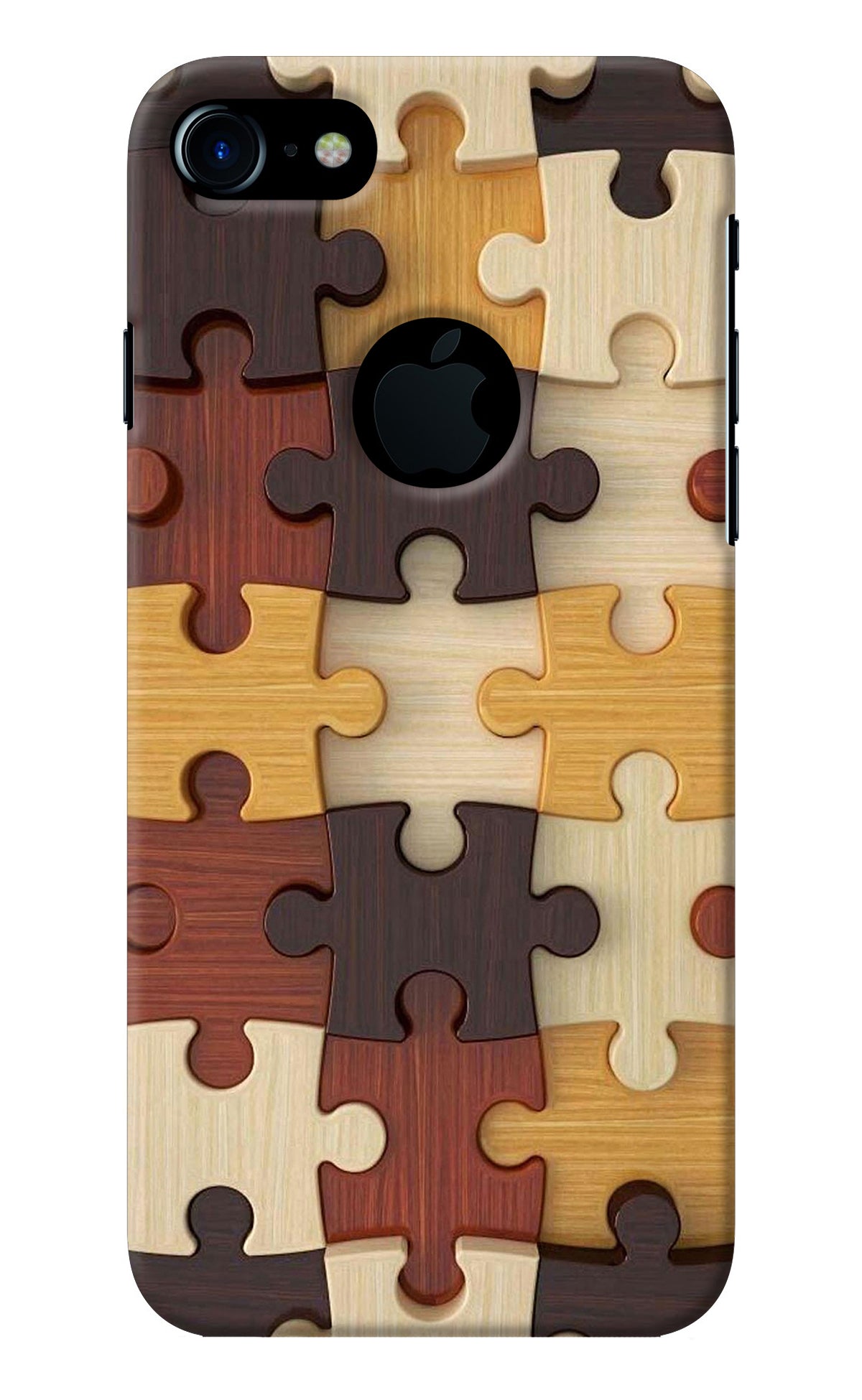 Wooden Puzzle iPhone 7 Logocut Back Cover