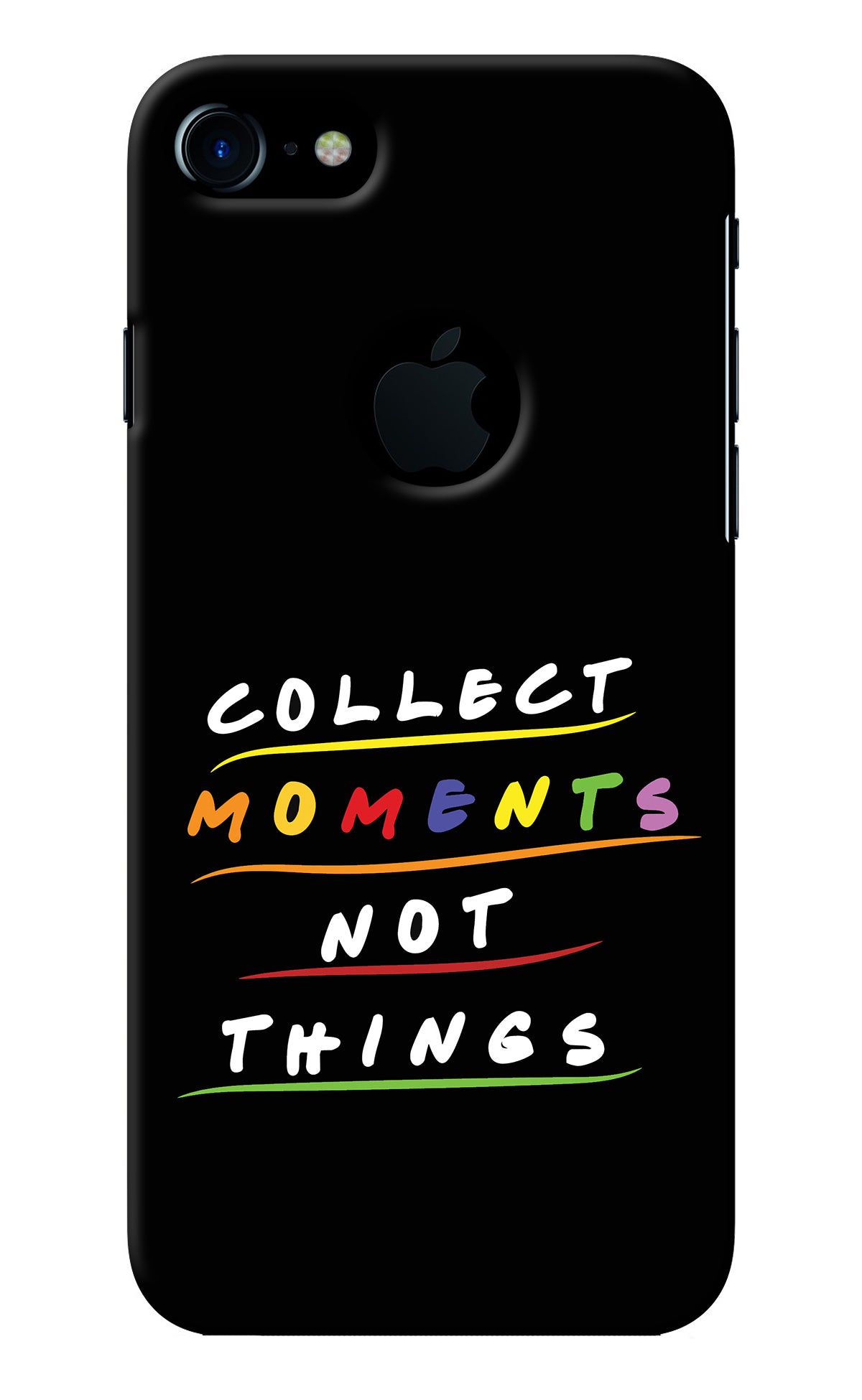 Collect Moments Not Things iPhone 7 Logocut Back Cover