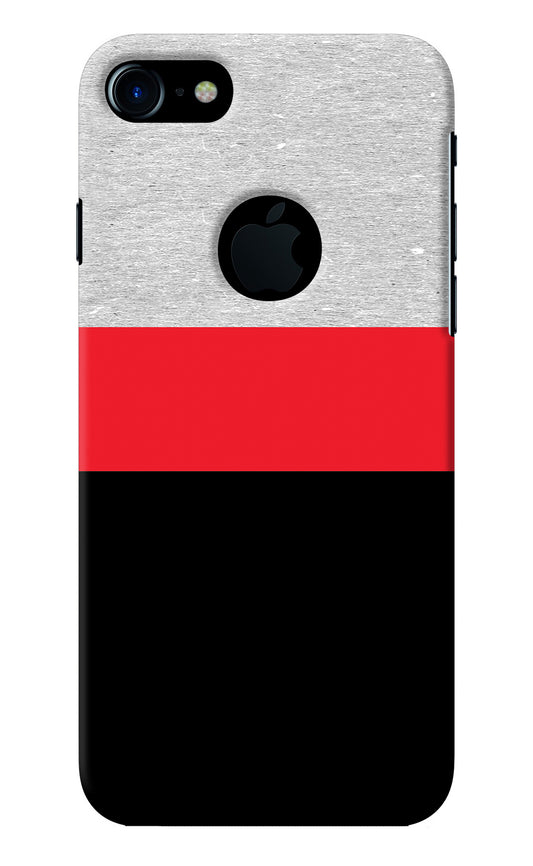 Tri Color Pattern iPhone 7 Logocut Back Cover