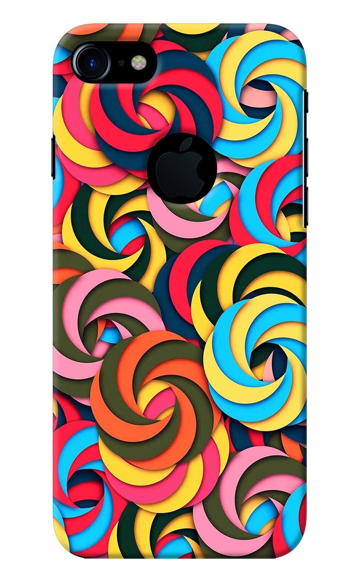 Spiral Pattern iPhone 7 Logocut Back Cover