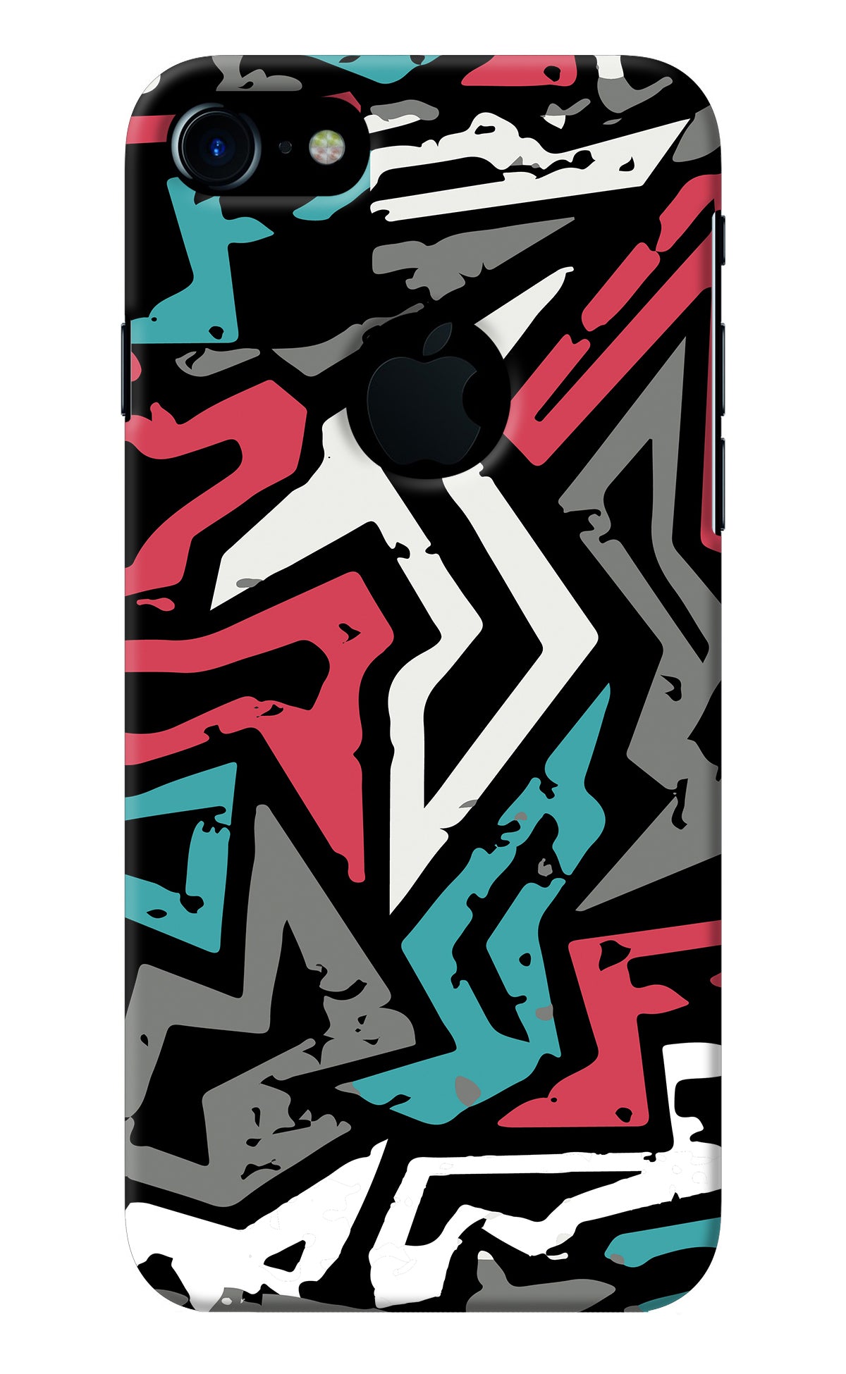 Geometric Graffiti iPhone 7 Logocut Back Cover