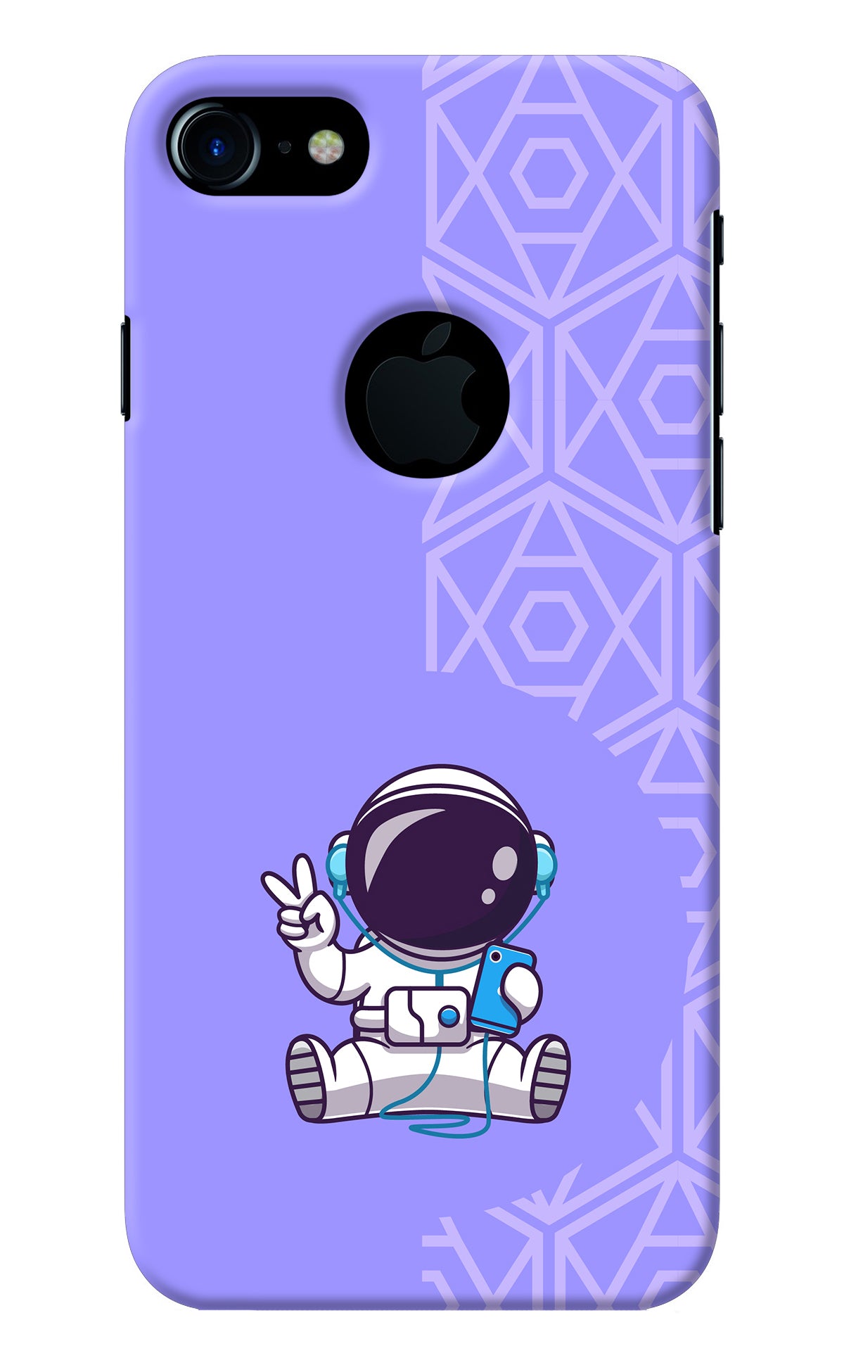 Cute Astronaut Chilling iPhone 7 Logocut Back Cover