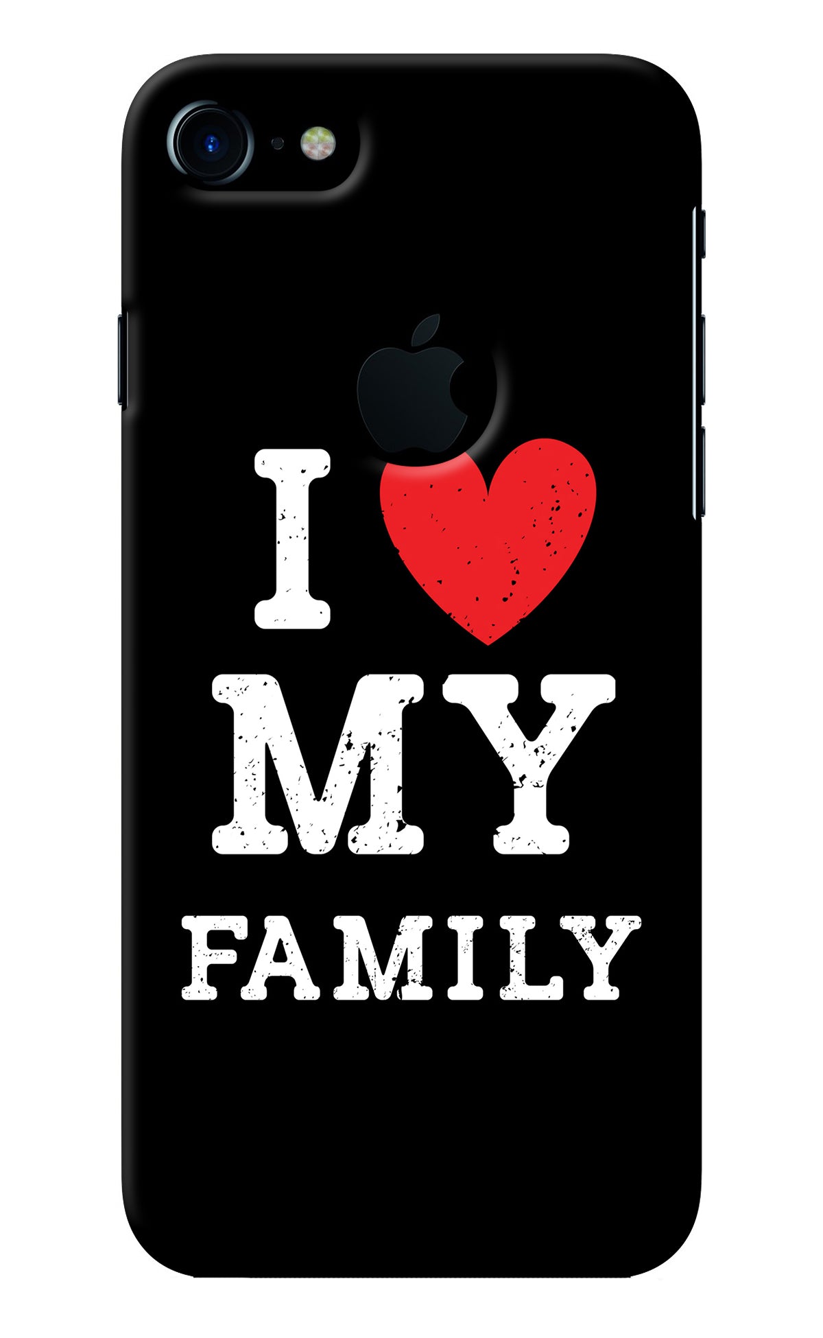 I Love My Family iPhone 7 Logocut Back Cover