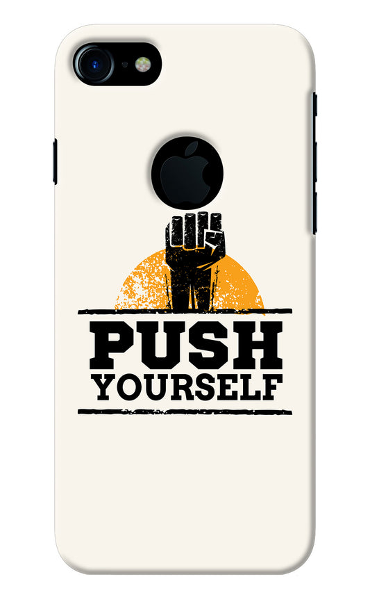 Push Yourself iPhone 7 Logocut Back Cover