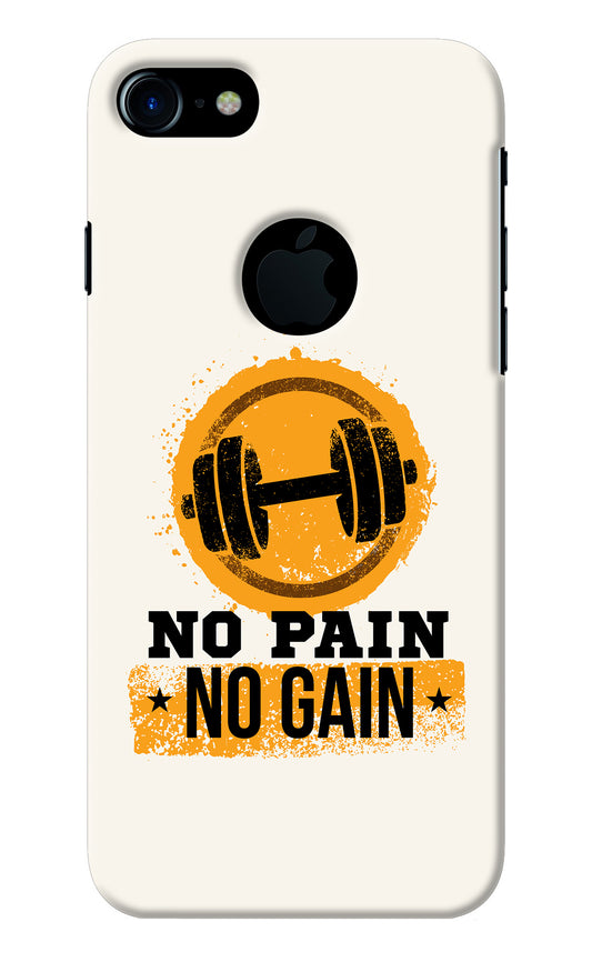 No Pain No Gain iPhone 7 Logocut Back Cover