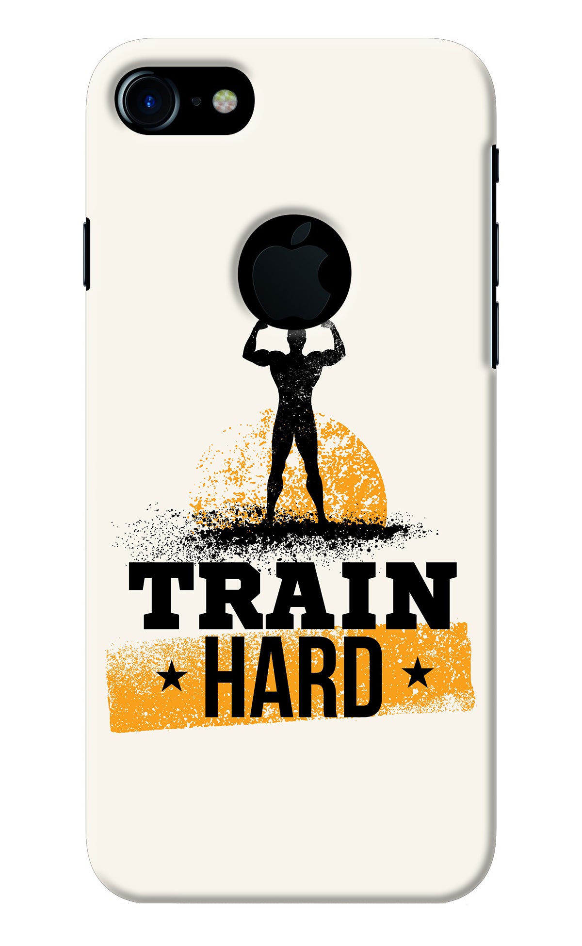 Train Hard iPhone 7 Logocut Back Cover