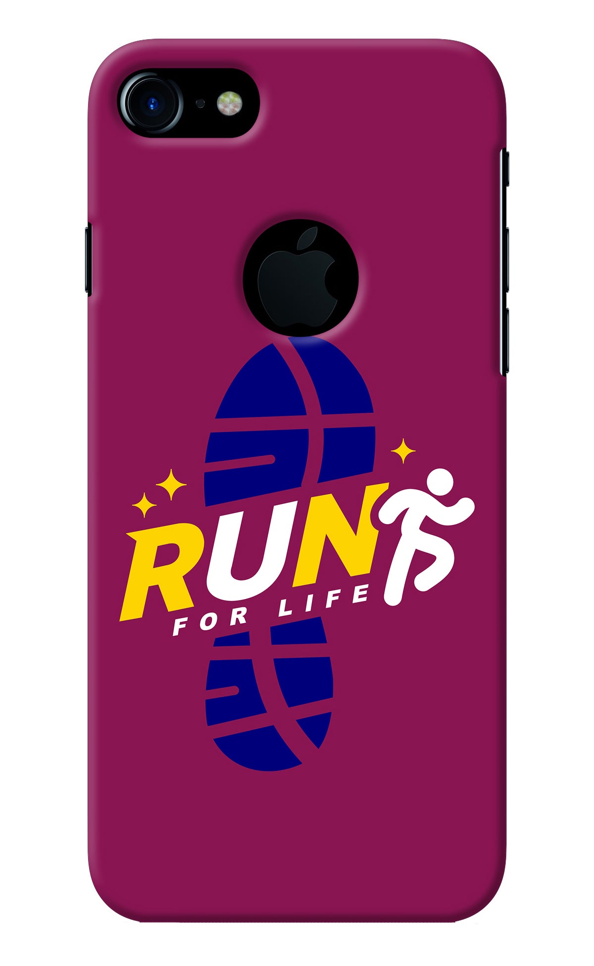 Run for Life iPhone 7 Logocut Back Cover