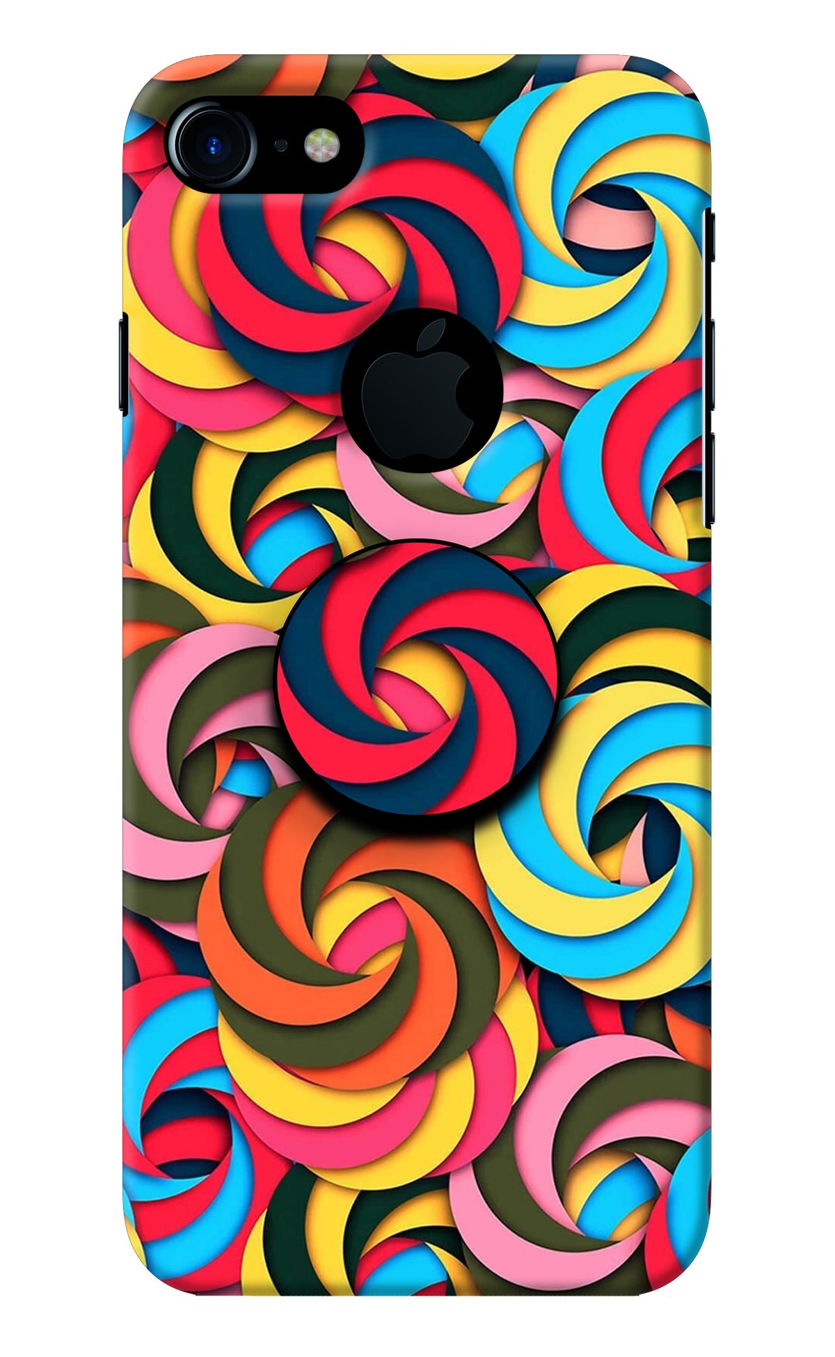 Spiral Pattern iPhone 7 Logocut Pop Case