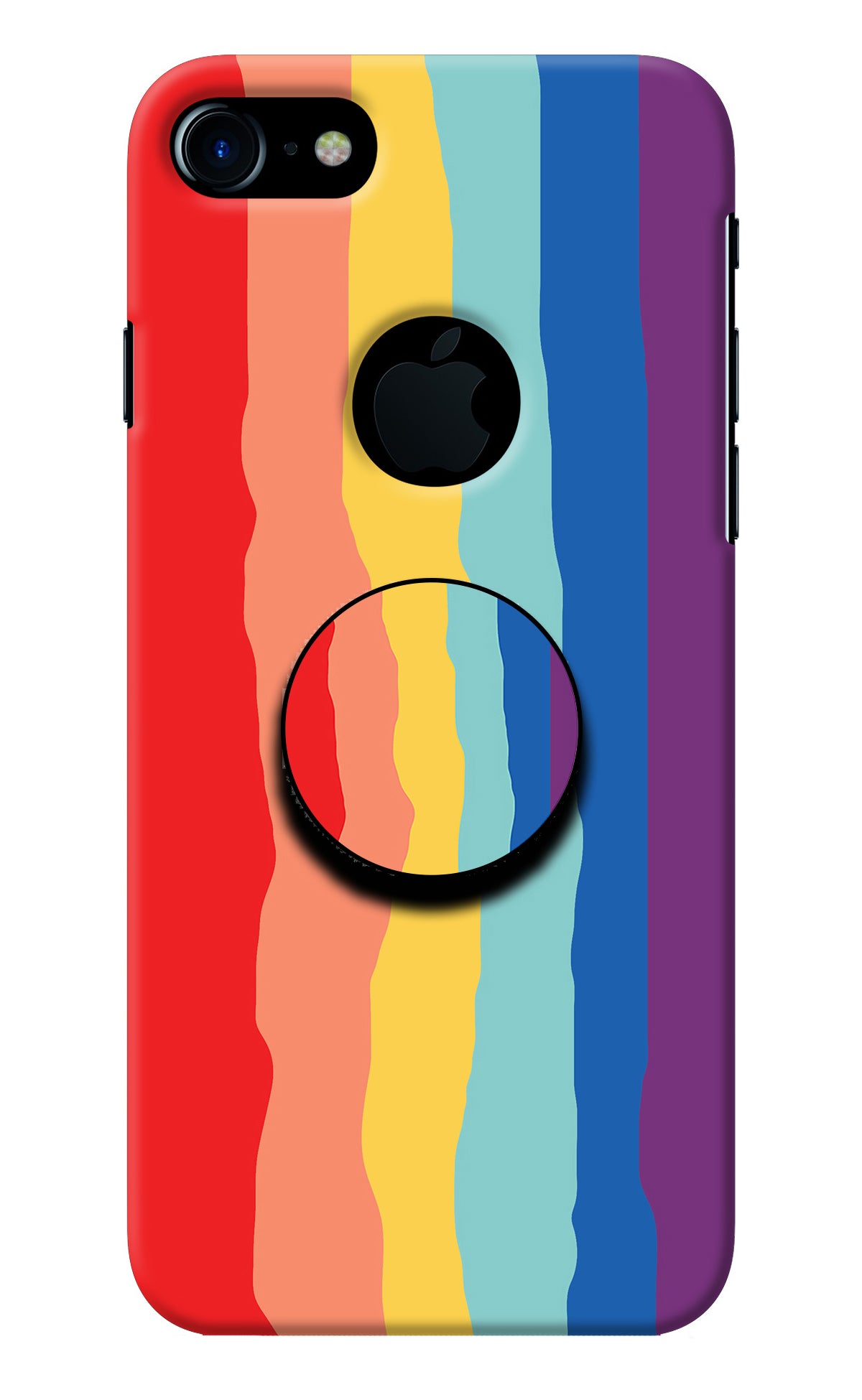 Rainbow iPhone 7 Logocut Pop Case