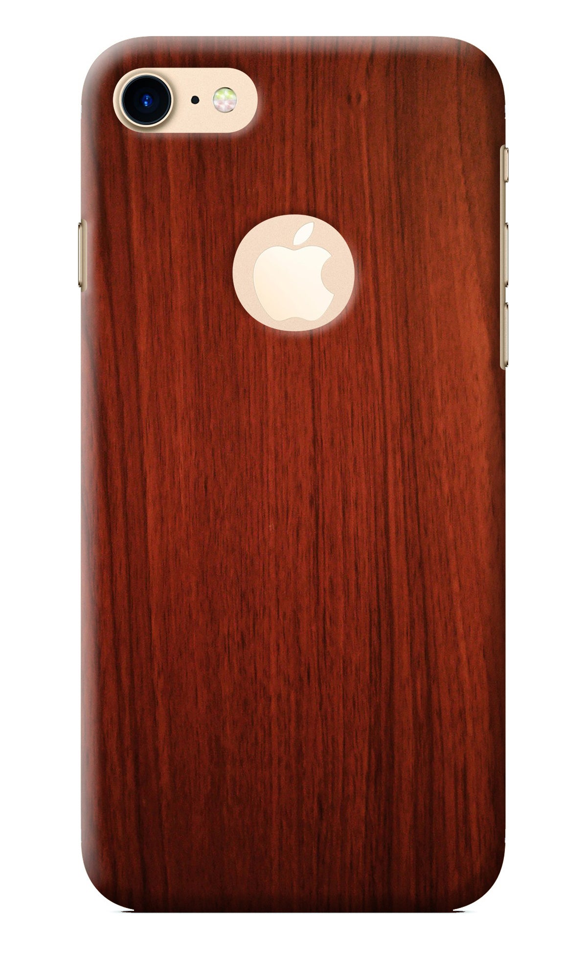 Wooden Plain Pattern iPhone 8 Logocut Back Cover