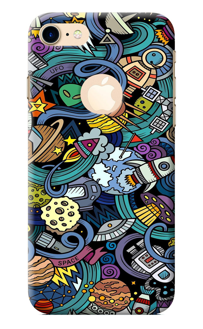 Space Abstract iPhone 8 Logocut Back Cover