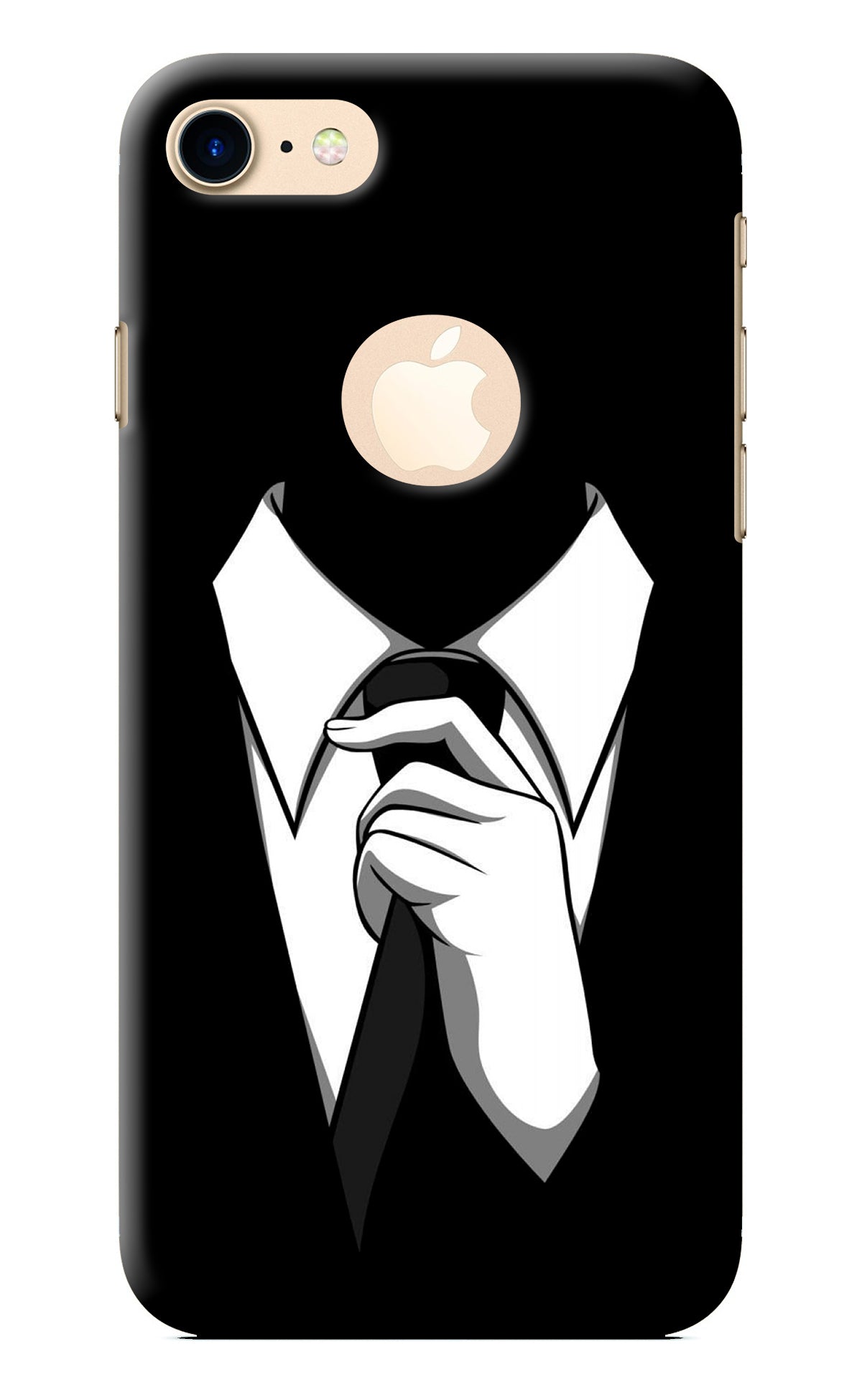 Black Tie iPhone 8 Logocut Back Cover