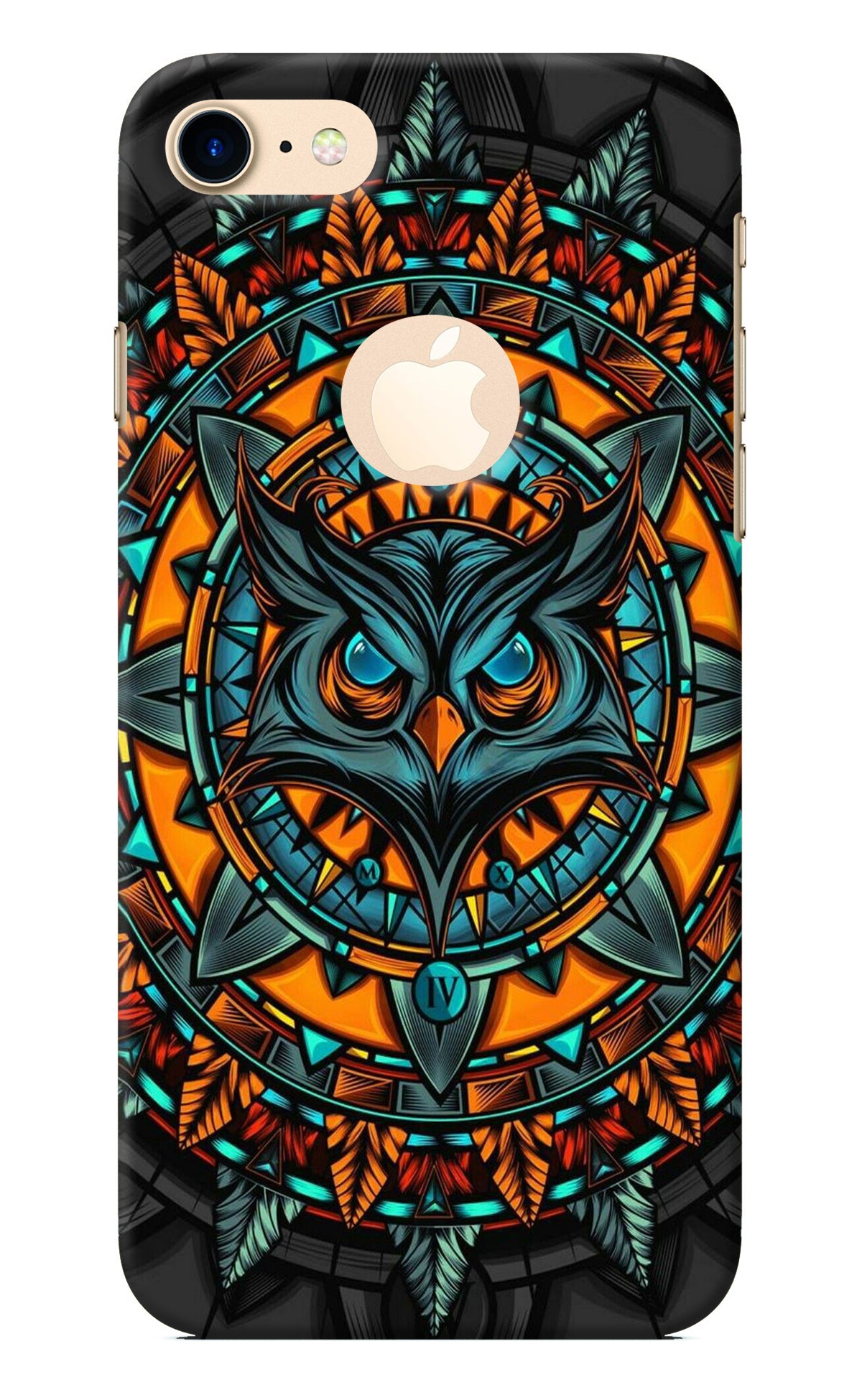 Angry Owl Art iPhone 8 Logocut Back Cover