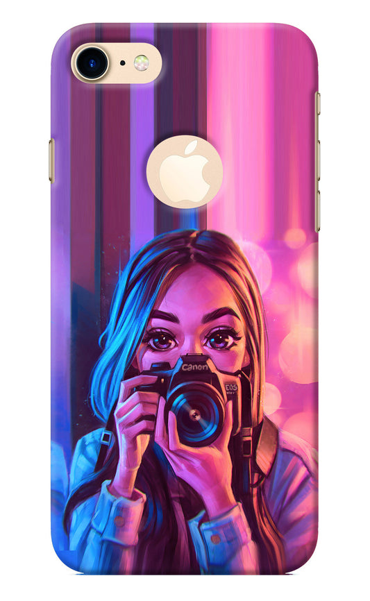 Girl Photographer iPhone 8 Logocut Back Cover