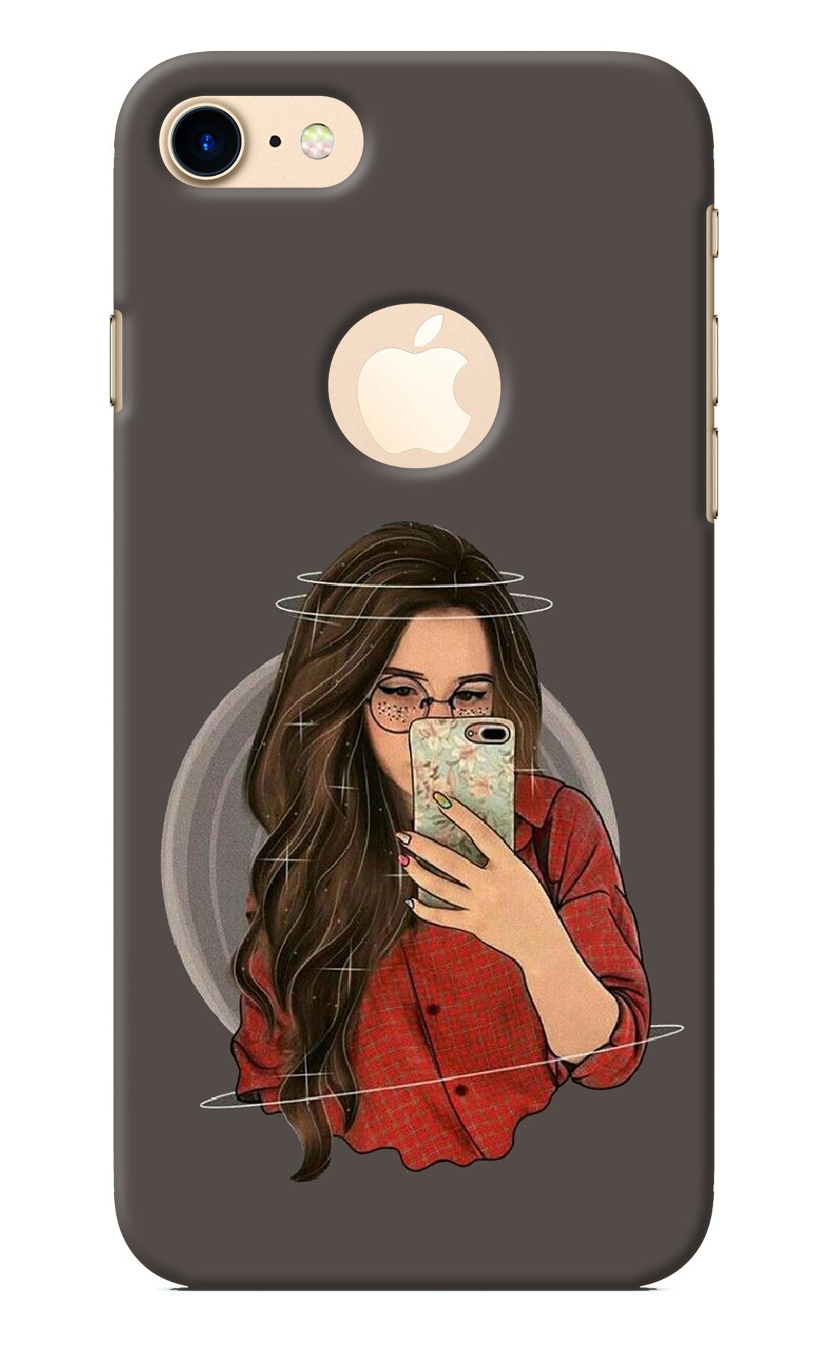 Selfie Queen iPhone 8 Logocut Back Cover