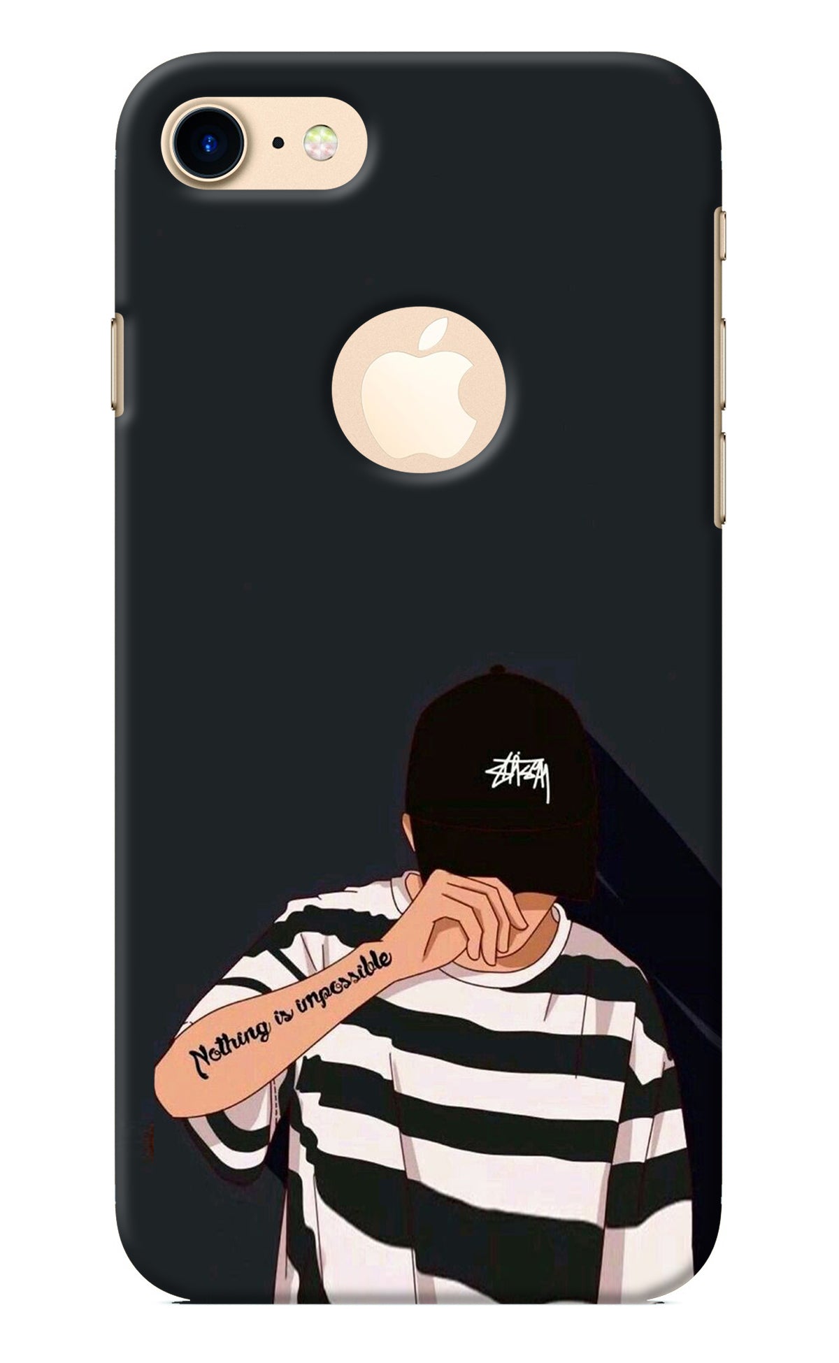 Aesthetic Boy iPhone 8 Logocut Back Cover