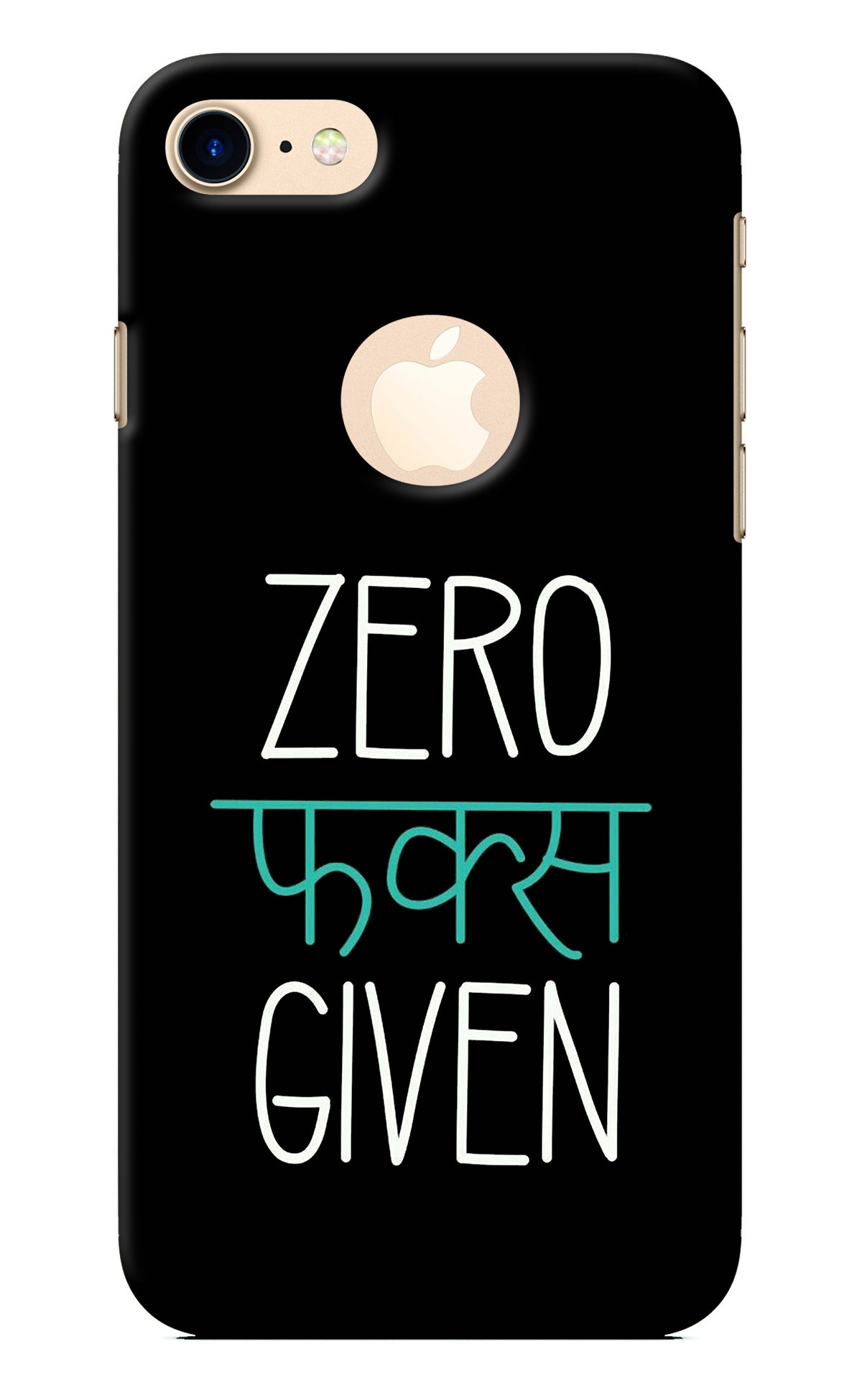 Zero Fucks Given iPhone 8 Logocut Back Cover