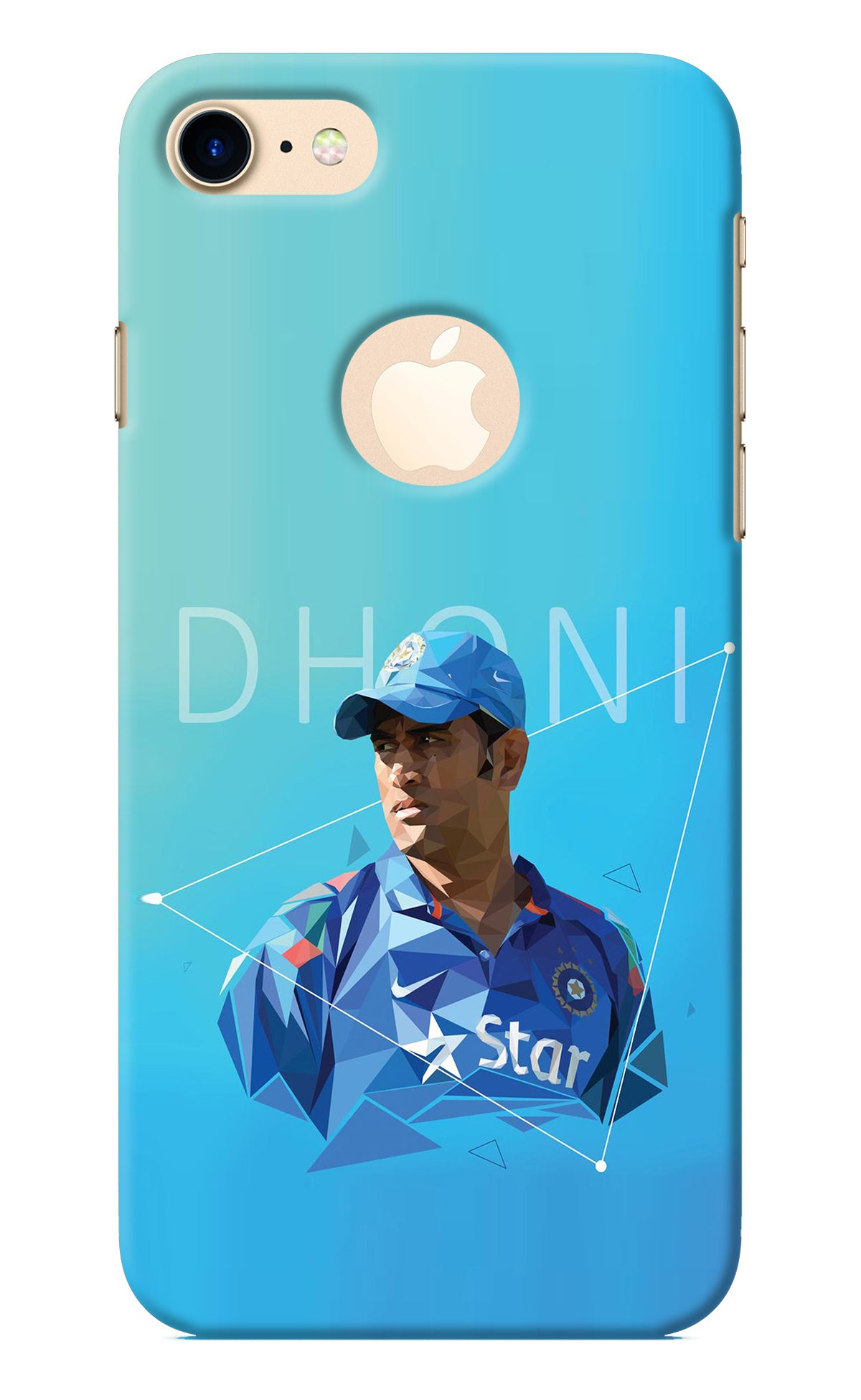 Dhoni Artwork iPhone 8 Logocut Back Cover