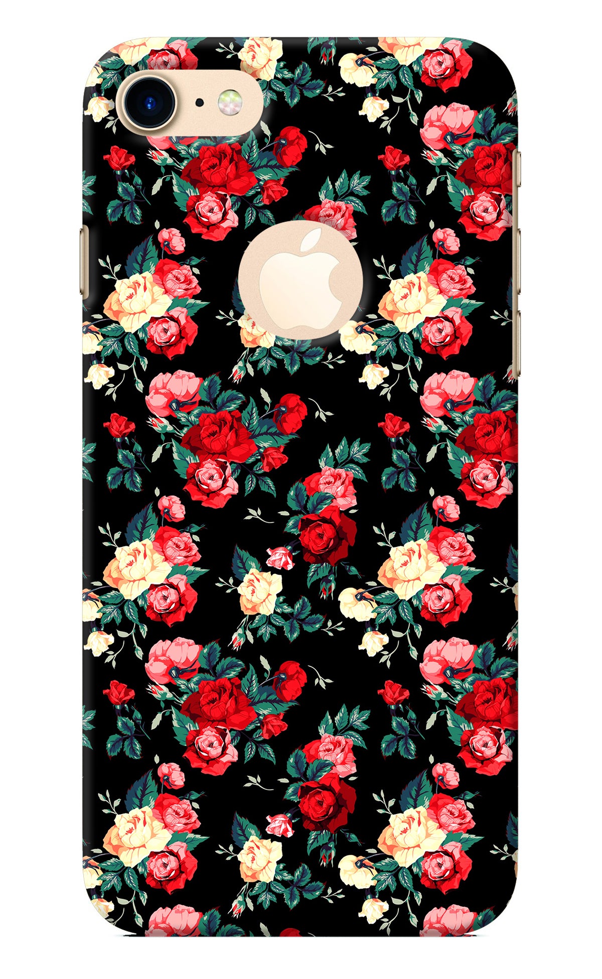 Rose Pattern iPhone 8 Logocut Back Cover