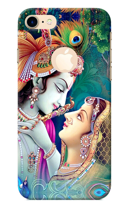 Lord Radha Krishna iPhone 8 Logocut Back Cover