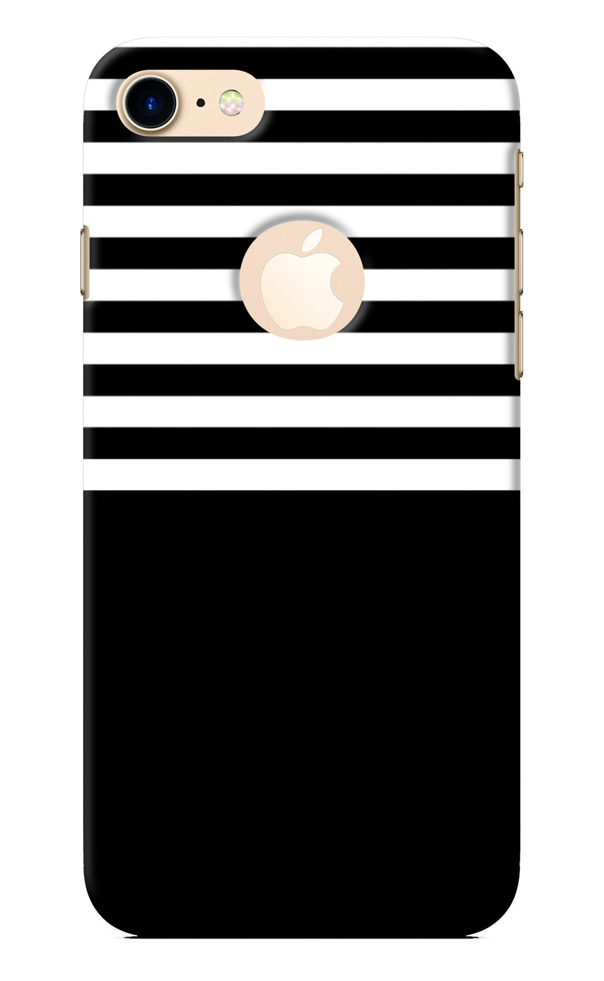 Black and White Print iPhone 8 Logocut Back Cover