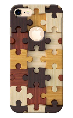 Wooden Puzzle iPhone 8 Logocut Back Cover