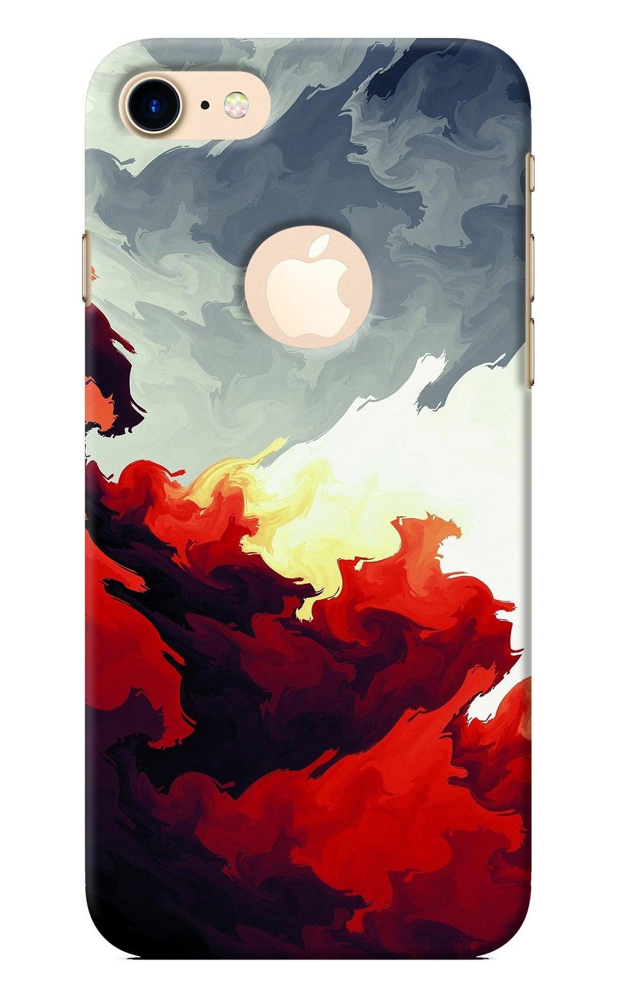 Fire Cloud iPhone 8 Logocut Back Cover