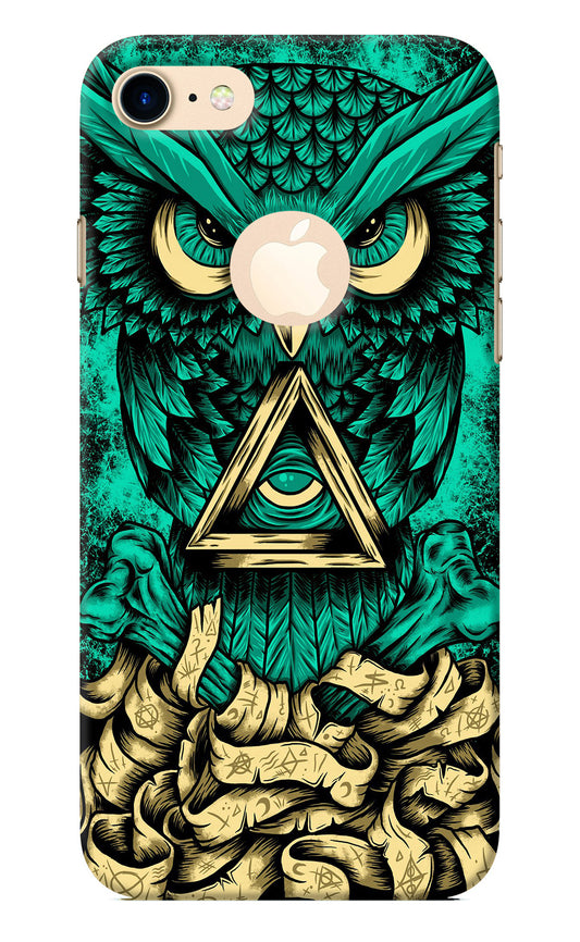 Green Owl iPhone 8 Logocut Back Cover