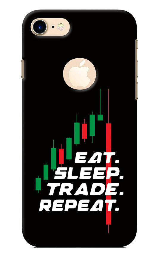 Eat Sleep Trade Repeat iPhone 8 Logocut Back Cover