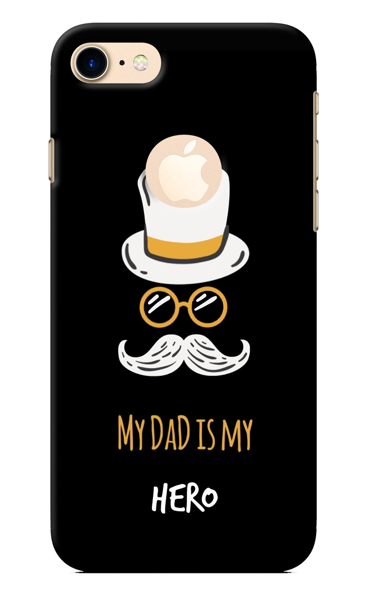 My Dad Is My Hero iPhone 8 Logocut Back Cover