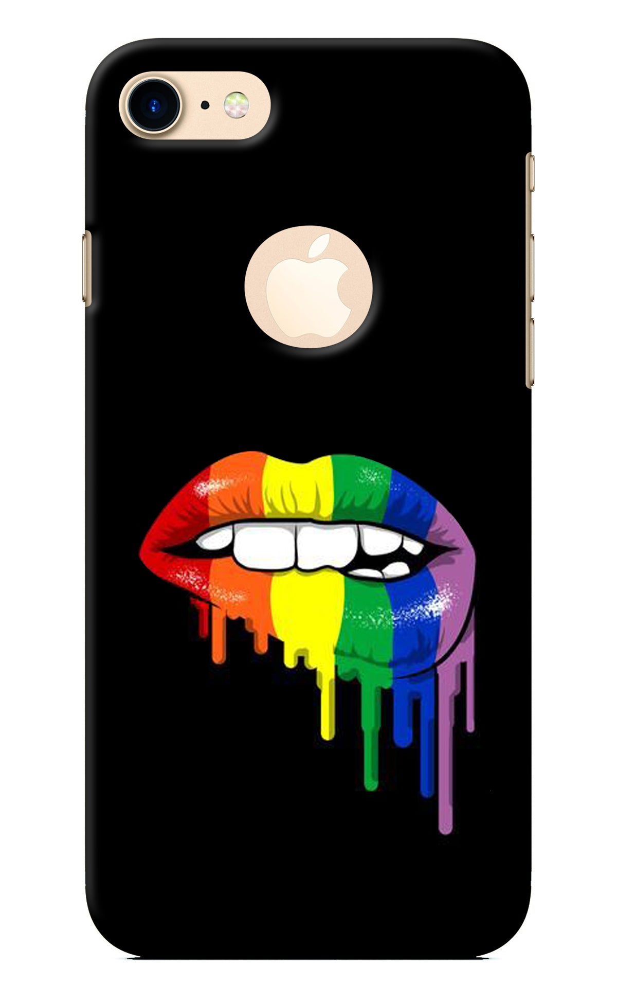 Lips Biting iPhone 8 Logocut Back Cover