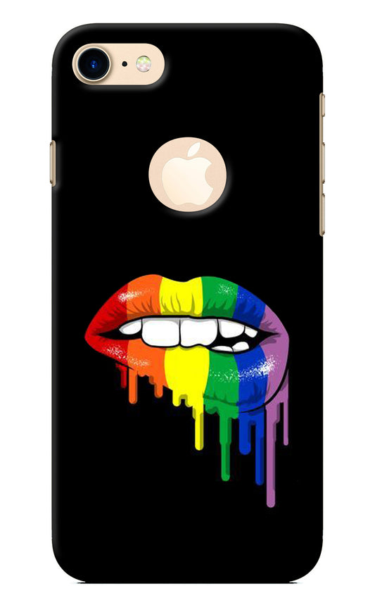 Lips Biting iPhone 8 Logocut Back Cover