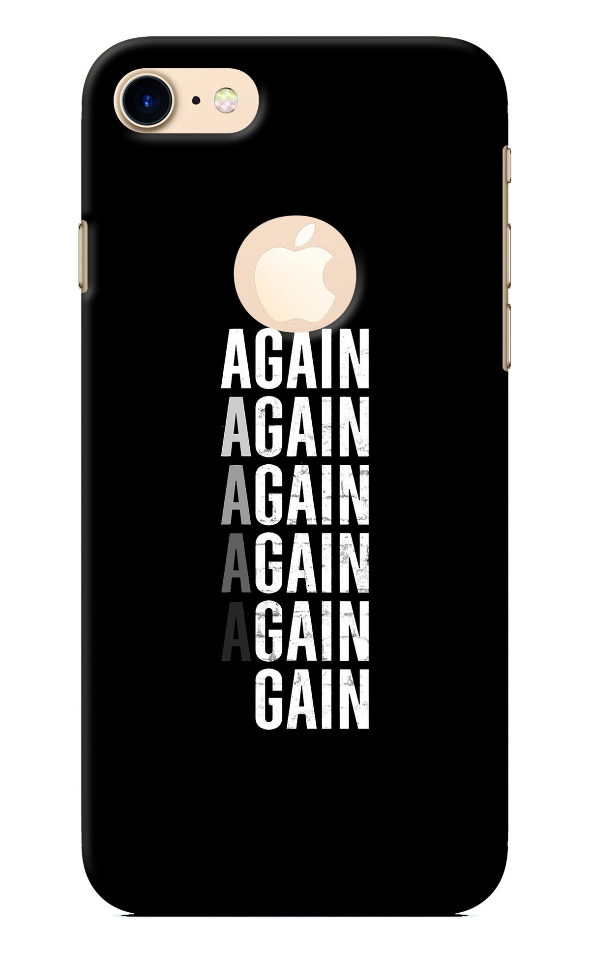 Again Again Gain iPhone 8 Logocut Back Cover