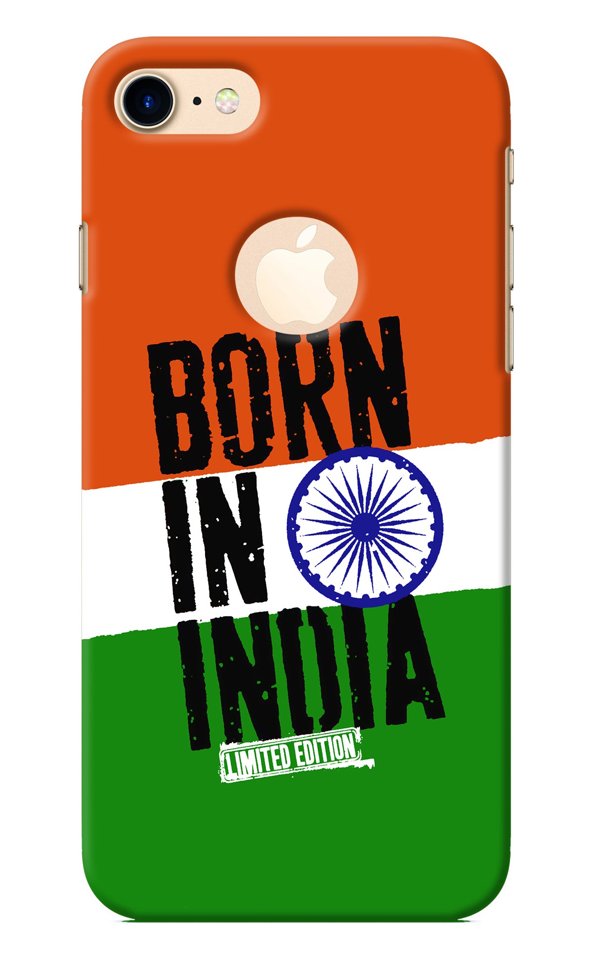 Born in India iPhone 8 Logocut Back Cover