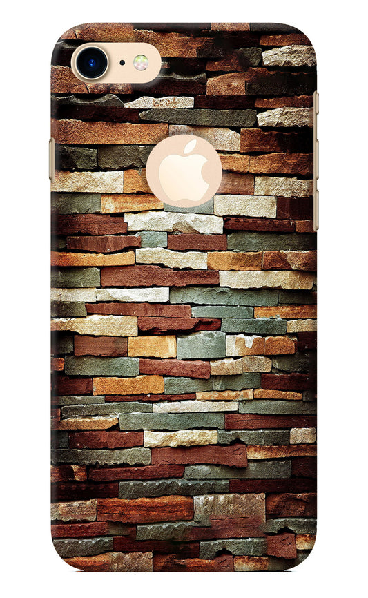 Bricks Pattern iPhone 8 Logocut Back Cover