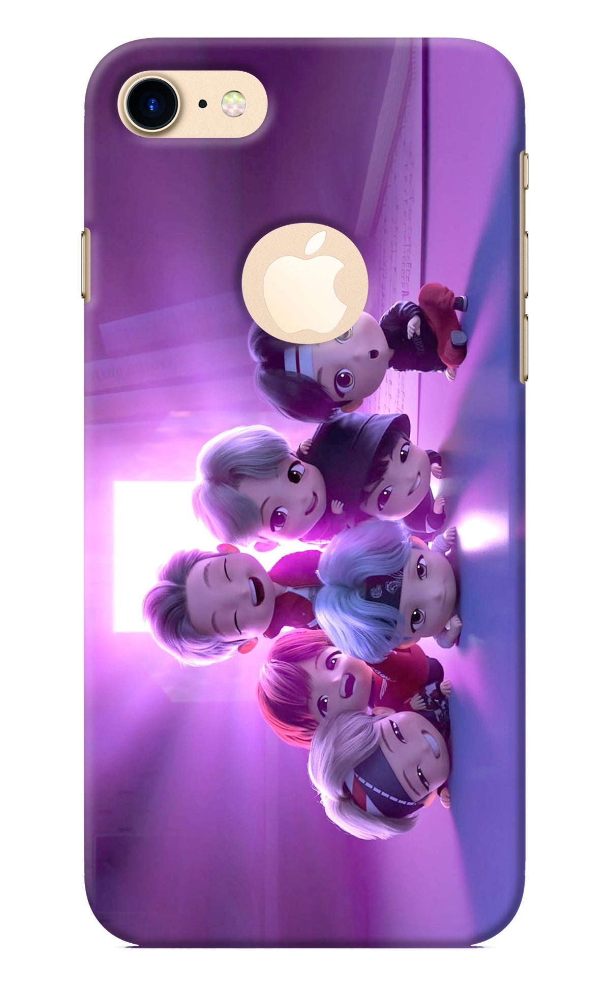 BTS Chibi iPhone 8 Logocut Back Cover