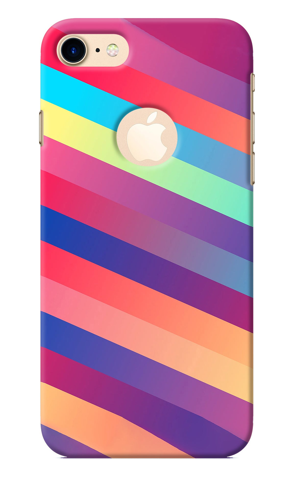 Stripes color iPhone 8 Logocut Back Cover