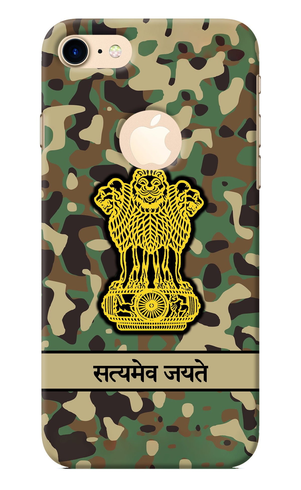 Satyamev Jayate Army iPhone 8 Logocut Back Cover