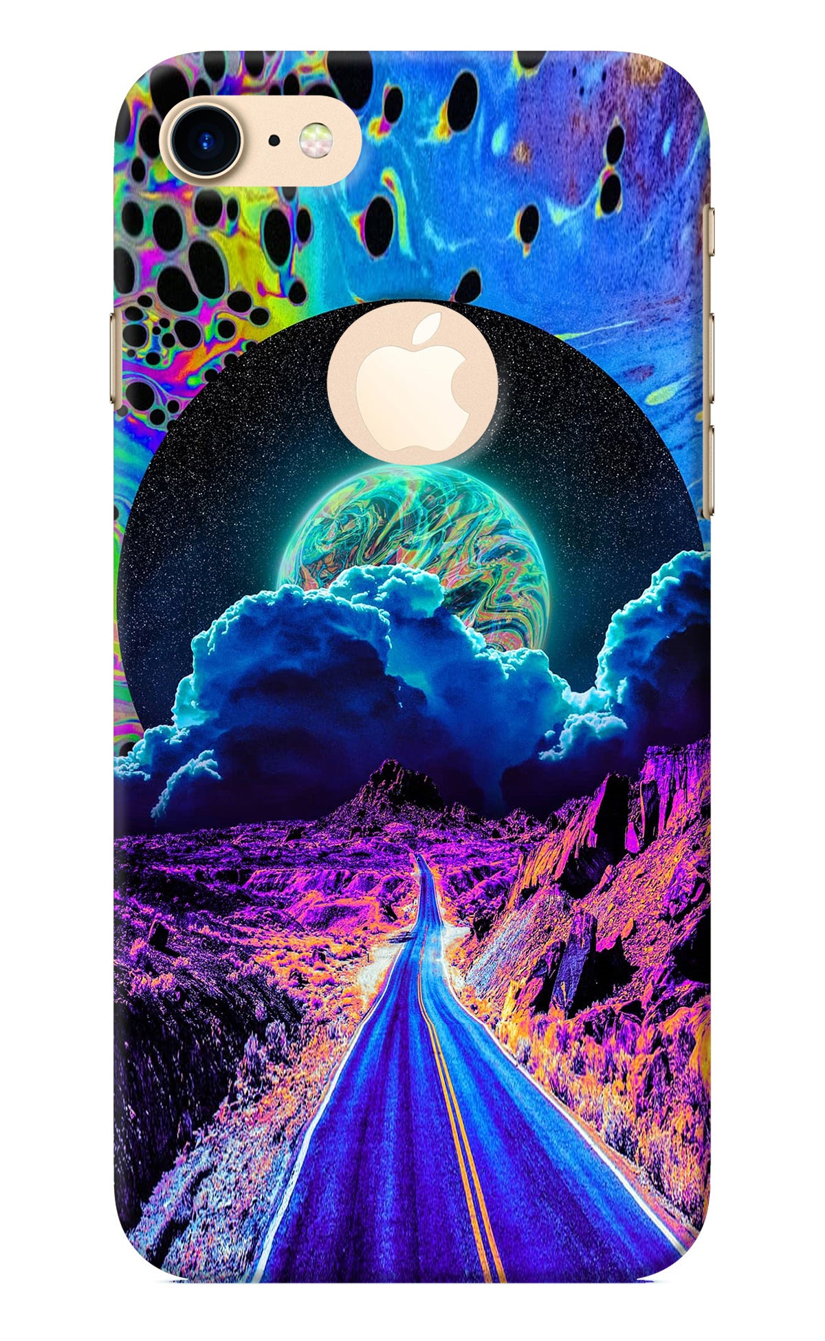 Psychedelic Painting iPhone 8 Logocut Back Cover