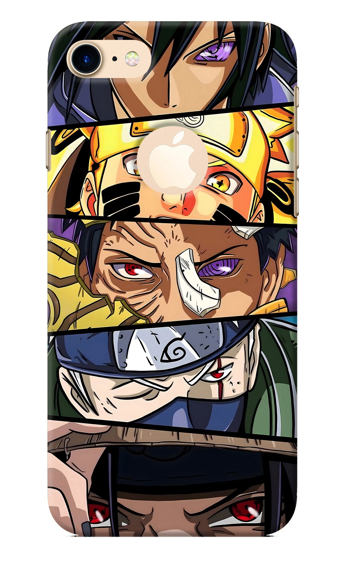 Naruto Character iPhone 8 Logocut Back Cover