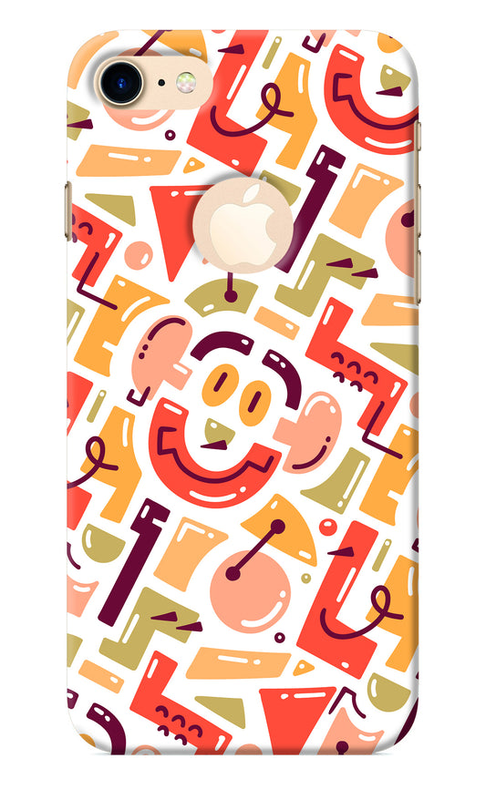 Doodle Pattern iPhone 8 Logocut Back Cover