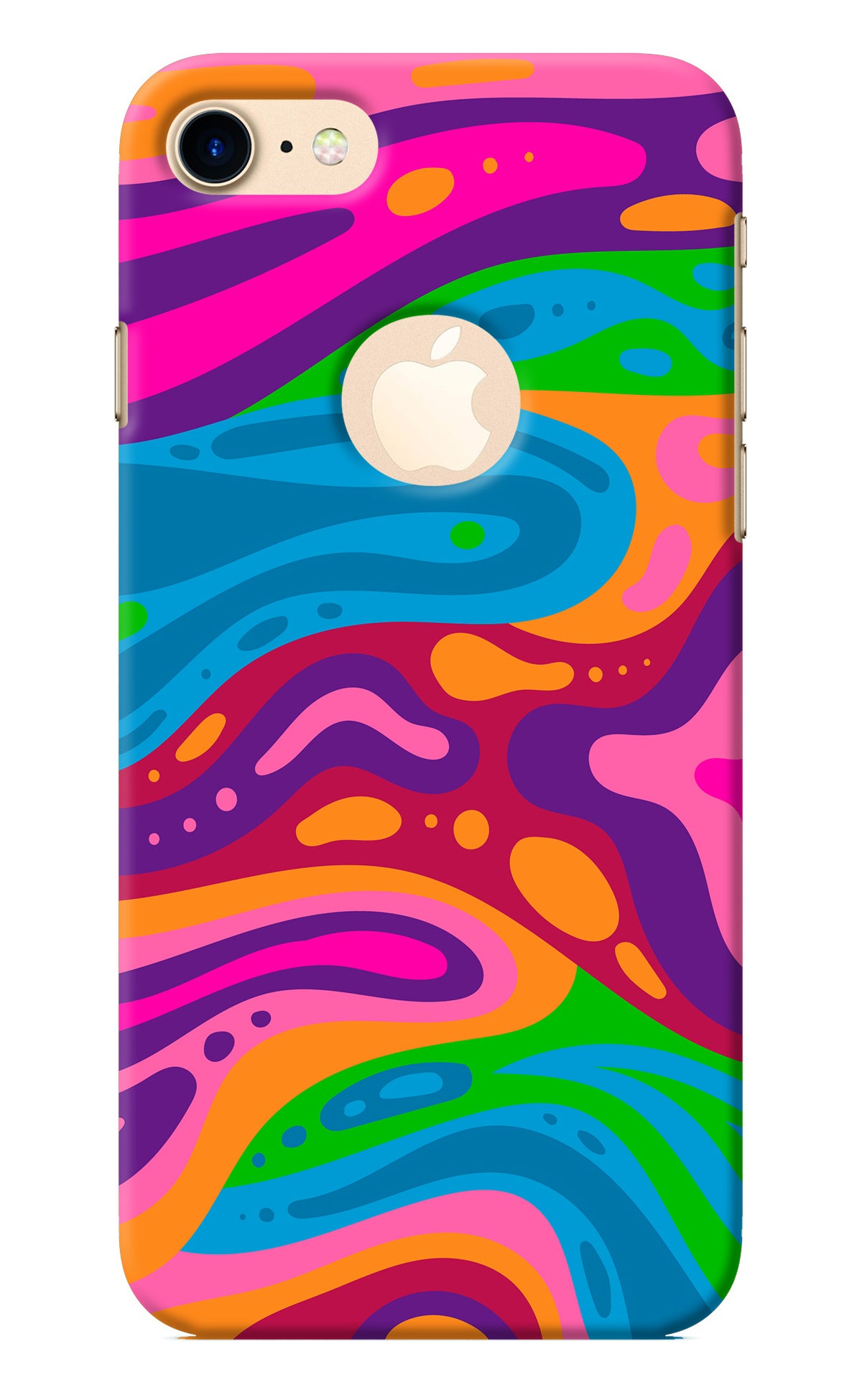 Trippy Pattern iPhone 8 Logocut Back Cover