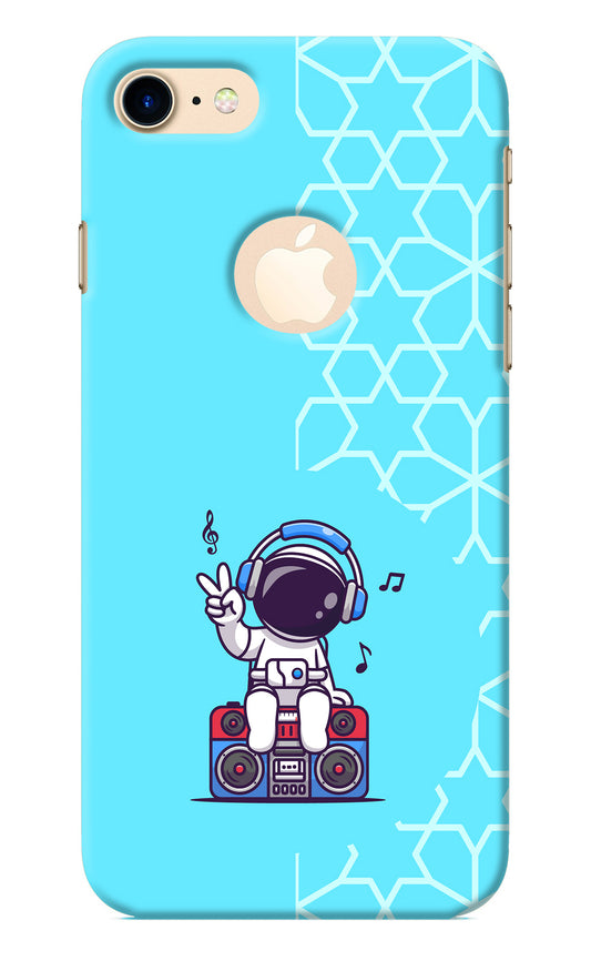 Cute Astronaut Chilling iPhone 8 Logocut Back Cover