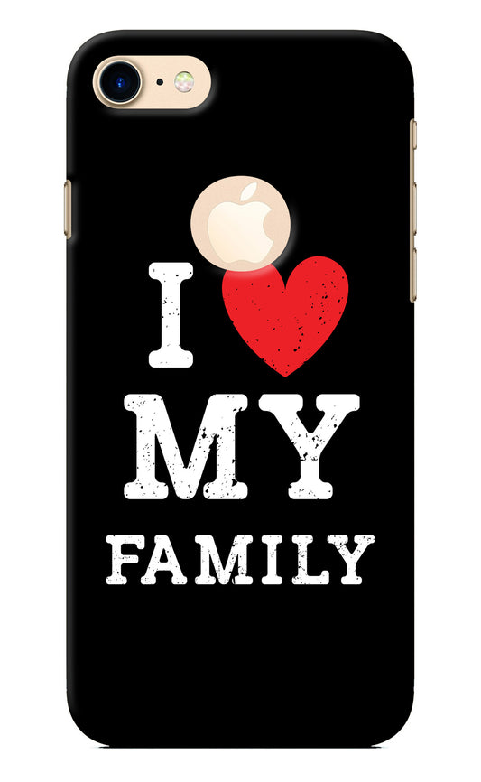 I Love My Family iPhone 8 Logocut Back Cover