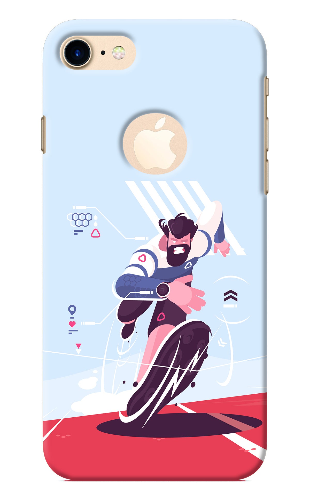Run Pro iPhone 8 Logocut Back Cover