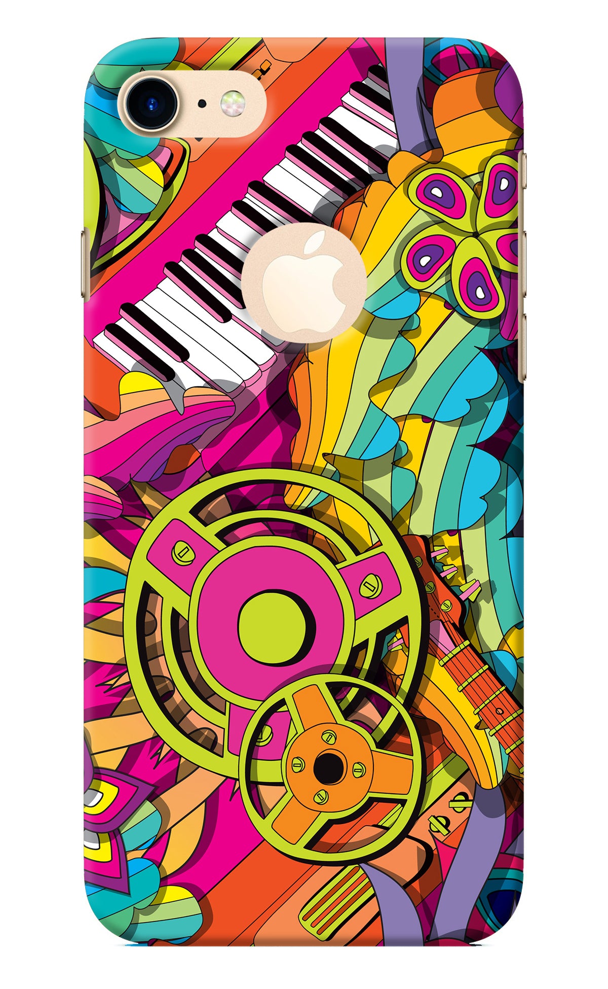 Music Doodle iPhone 8 Logocut Back Cover